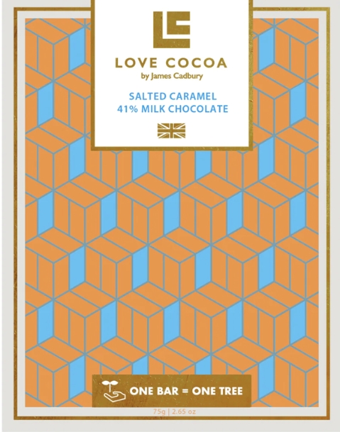 Love Cocoa Salted Caramel Chocolate Tablet Bar